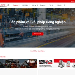 Mẫu website thiết bị công nghiệp