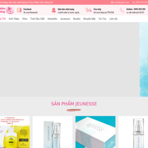 Mẫu website thực phẩm chức năng