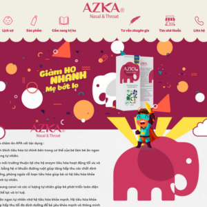 Mẫu website thực phẩm AZKA