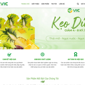 Mẫu website thực phẩm VIE