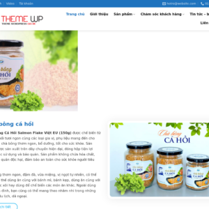 Mẫu website thực phẩm