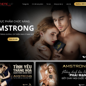 Mẫu website thực phẩm chức năng AMSTRONG