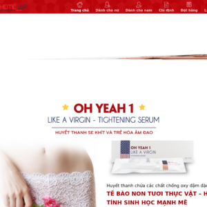 Mẫu website thực phẩm chức năng