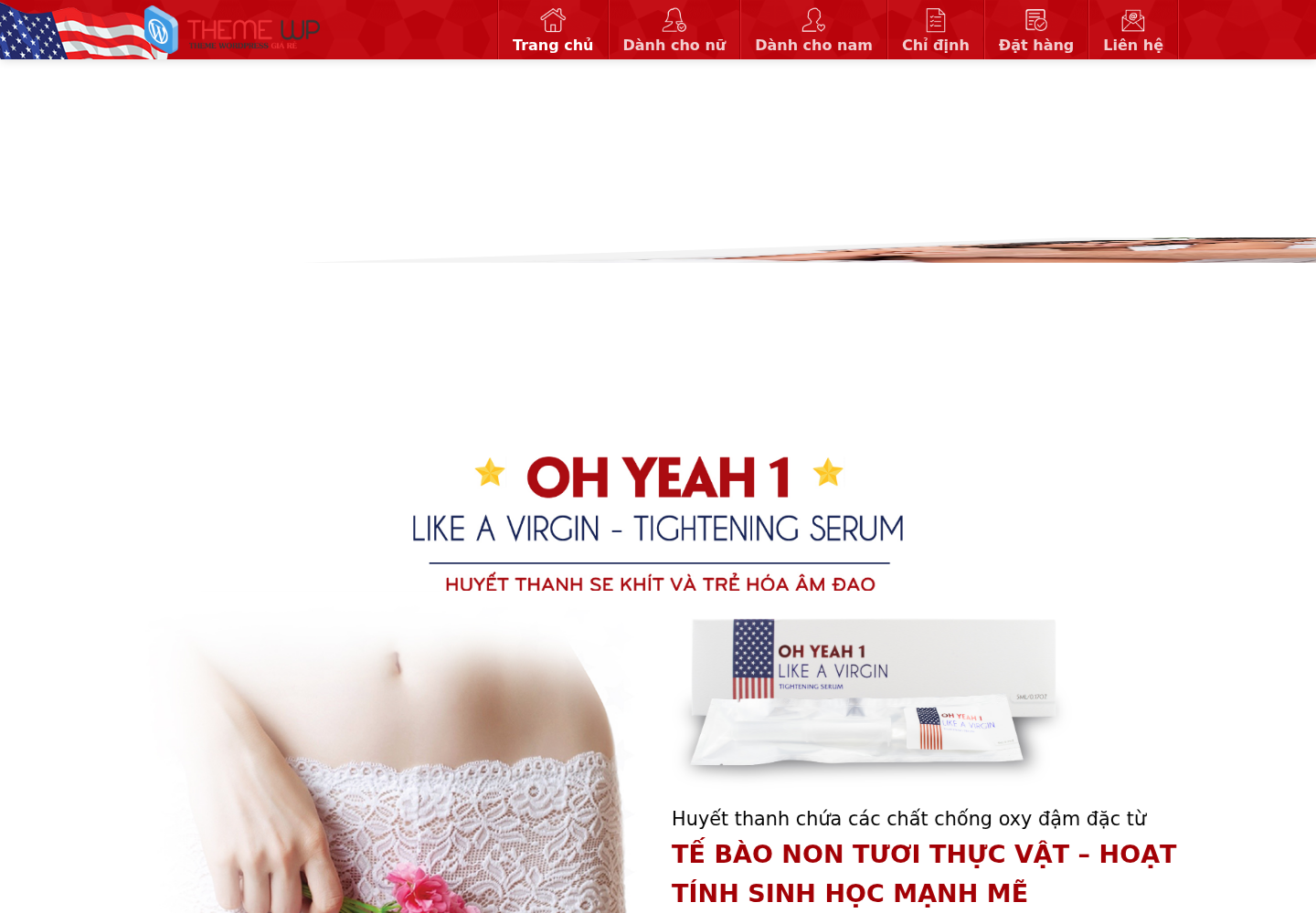 Mẫu website thực phẩm chức năng