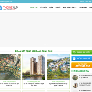 Mẫu website bất động sản Hưng Lộc Phát