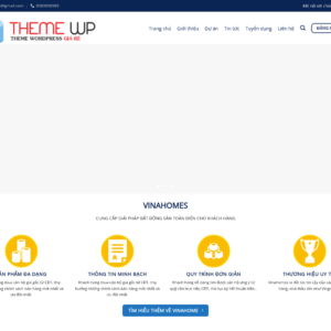 Mẫu website bất động sản Vinahomes