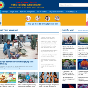 Mẫu website tin tức sức khỏe