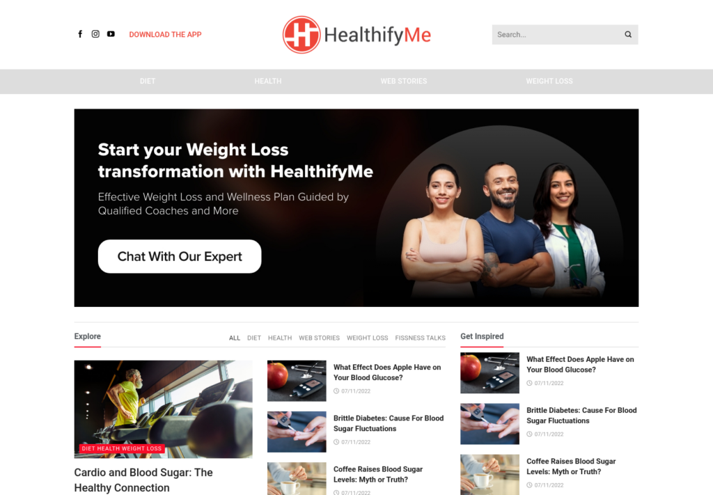 Mẫu website tin tức sức khỏe