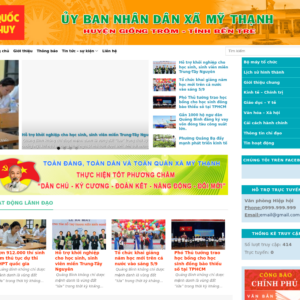 Mẫu website tin tức chính quyền địa phương