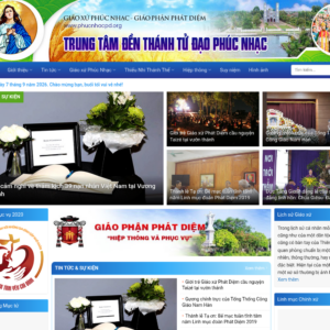 Mẫu website tin tức Giáo xứ Phúc Nhạc