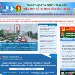 Mẫu website tin tức địa phương