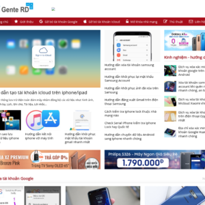 Mẫu website tin tức công nghệ