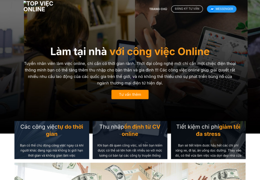 Mẫu website tuyển dụng việc làm trực tuyến
