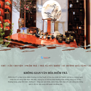Mẫu website cửa hàng trà và quà tặng