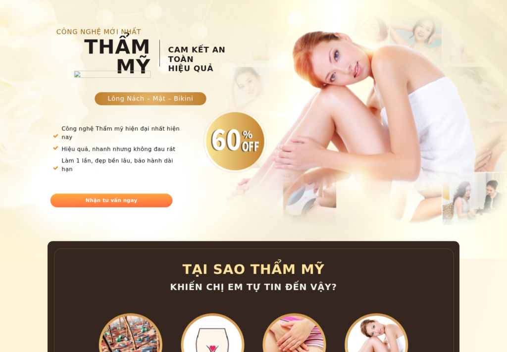 Mẫu website thẩm mỹ viện