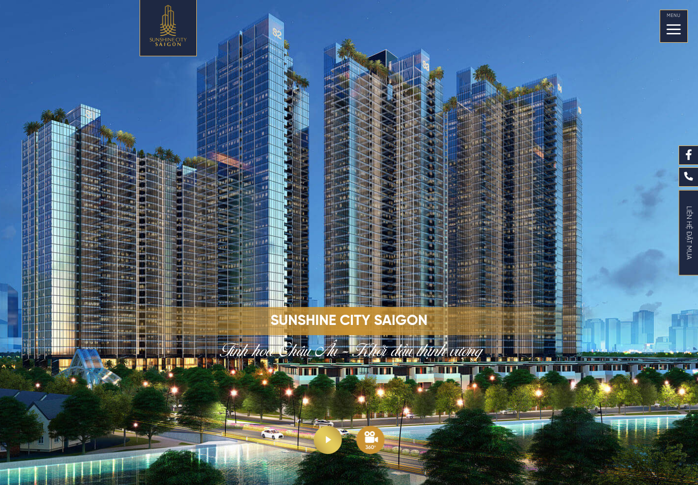 Mẫu website bất động sản Sunshine City Saigon