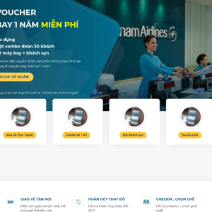 Mẫu website du lịch - bán vé máy bay