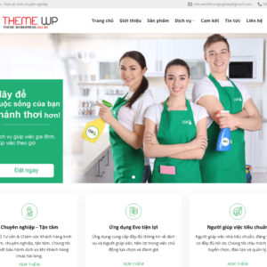 Mẫu website dịch vụ dọn nhà chuyên nghiệp