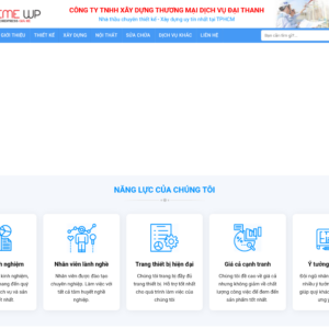 Mẫu website công ty xây dựng chuyên nghiệp