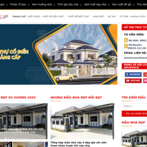 Mẫu website công ty kiến trúc & xây dựng
