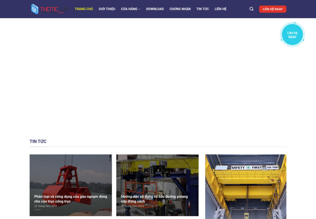 Mẫu website công ty xây dựng