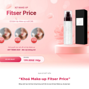 Mẫu website bán hàng mỹ phẩm