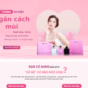 Mẫu website mỹ phẩm và chăm sóc cá nhân