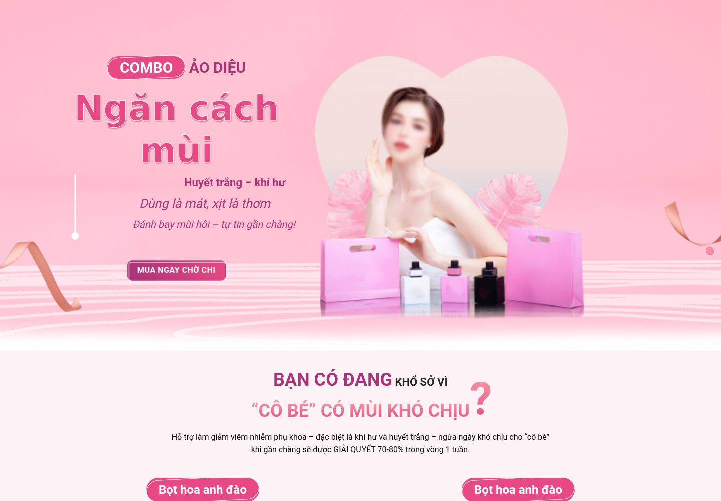 Mẫu website mỹ phẩm và chăm sóc cá nhân