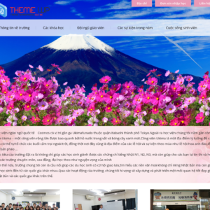 Mẫu website trung tâm tiếng Nhật