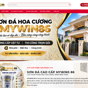 Mẫu website sơn đá cao cấp
