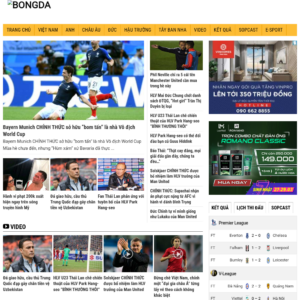 Mẫu website tin tức bóng đá