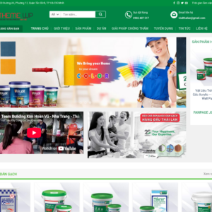 Mẫu website bán vật liệu sơn và chống thấm