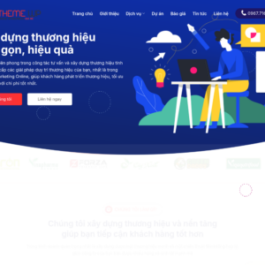 Mẫu website công ty thiết kế thương hiệu