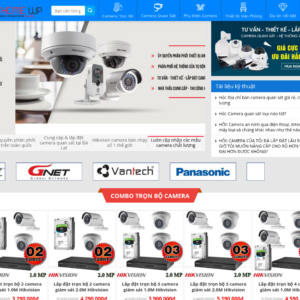 Mẫu website bán hàng camera quan sát