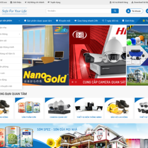 Mẫu website bán hàng camera và thiết bị an ninh