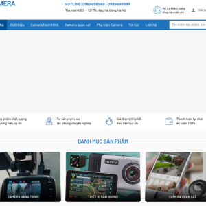 Mẫu website bán hàng thiết bị an ninh và giám sát