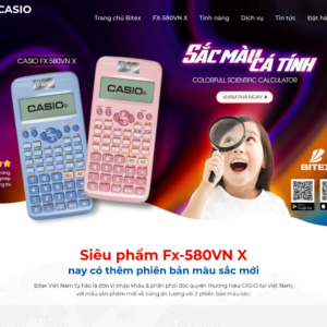 Mẫu website bán hàng thiết bị học tập