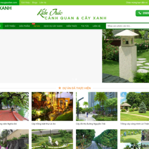 Mẫu website cảnh quan và cây xanh