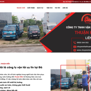 Mẫu website chuyển nhà Thuận Hiền