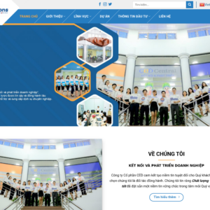 Mẫu website công ty tư vấn doanh nghiệp