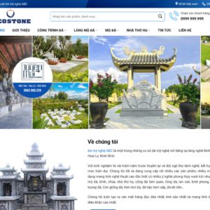 Mẫu website đá mỹ nghệ
