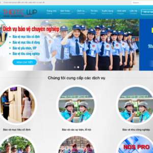 Mẫu website dịch vụ bảo vệ chuyên nghiệp