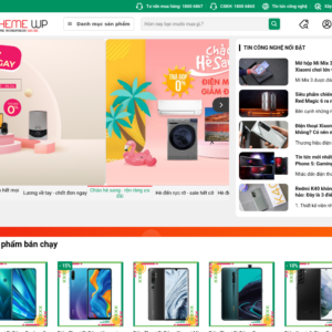 Mẫu website bán hàng điện máy