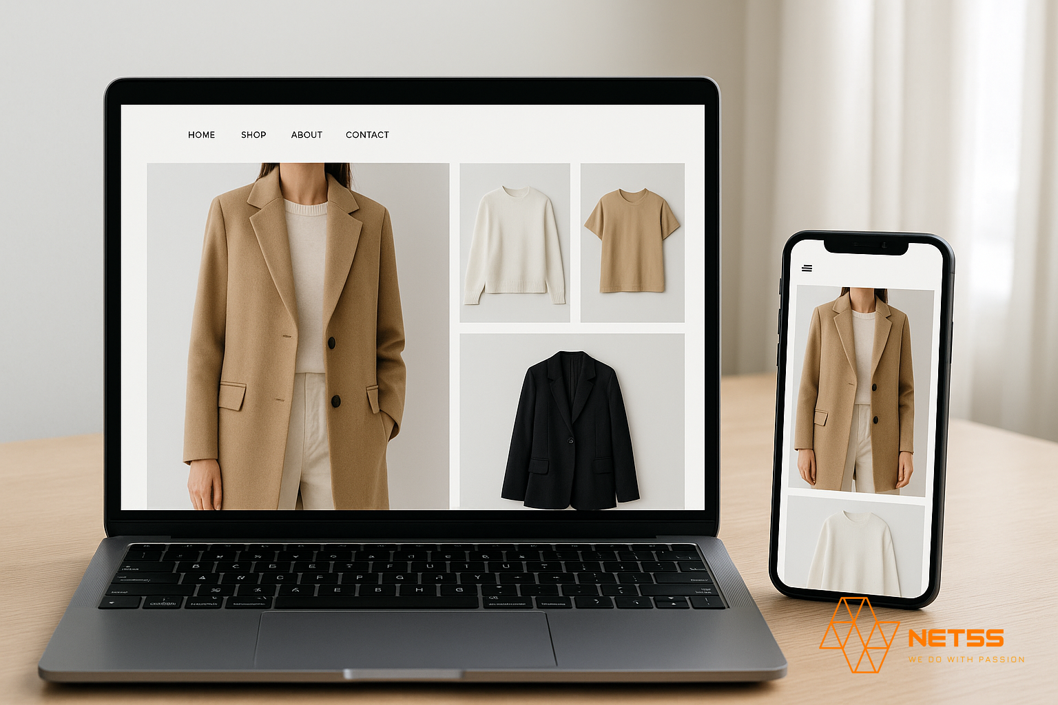 thiết kế website thời trang