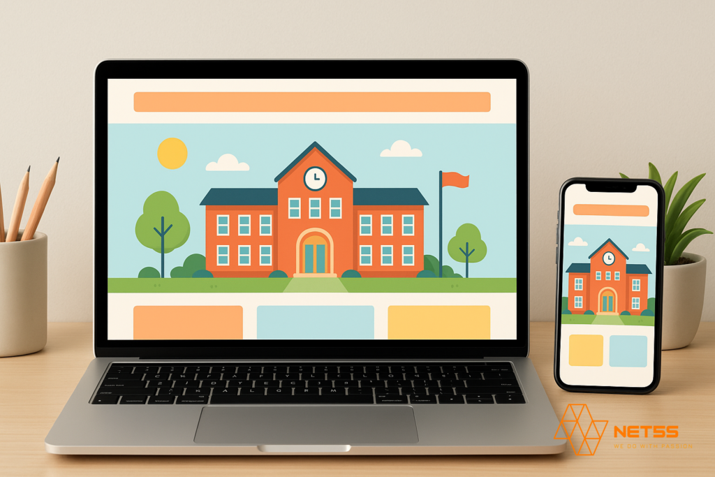 thiết kế website trường học