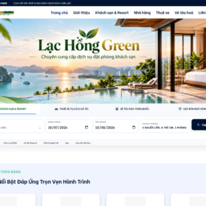 Mẫu website du lịch Lạc Hồng Green