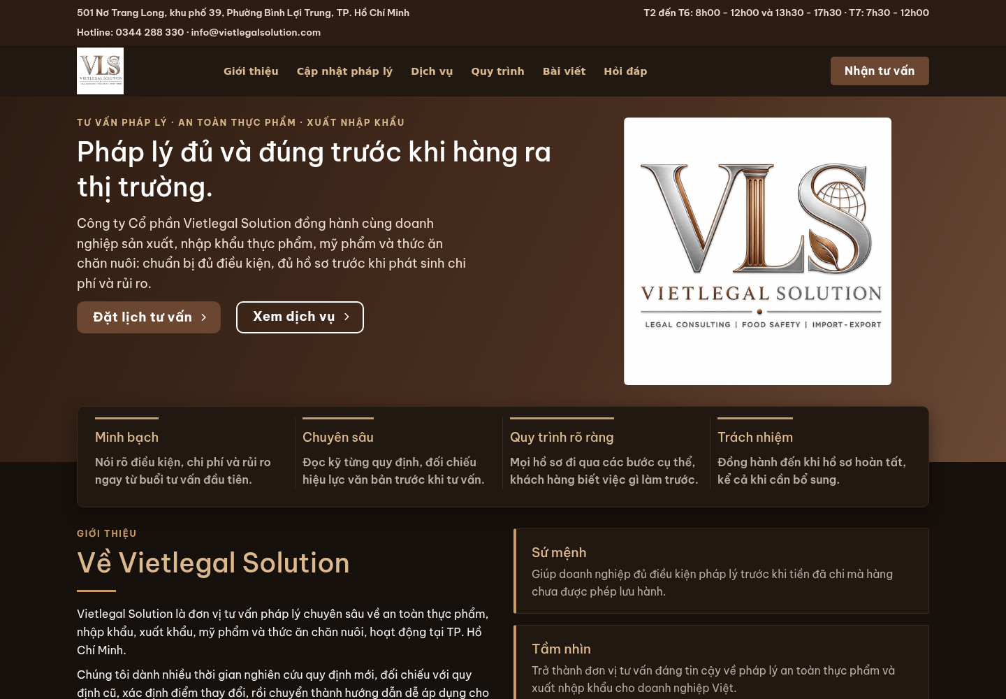 Mẫu website văn phòng luật